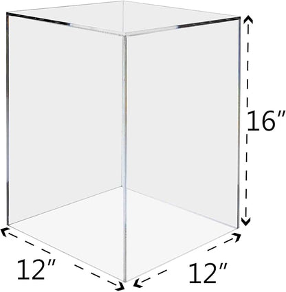Tall Display Cube 12" W x 12" D x 16" H Clear - Image 7