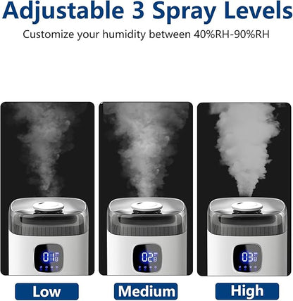 Large Humidifier for Bedroom, 9L/2.5Gal Ultrasonic Cool Mist, Easy Clean - Image 5