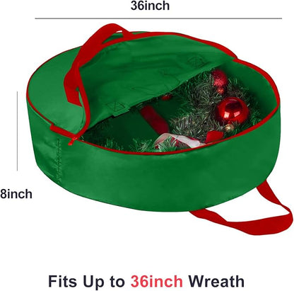 Christmas Wreath Storage Bag 36inch -Large Christmas Wreath Storage - Image 2