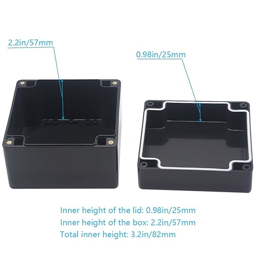 Junction Box, Zulkit Project Box IP65 Waterproof Outdoor Box ABS Plastic - Image 6