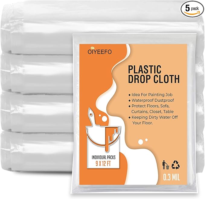 Clear Plastic Sheeting Drop Cloths by Oiyeefo