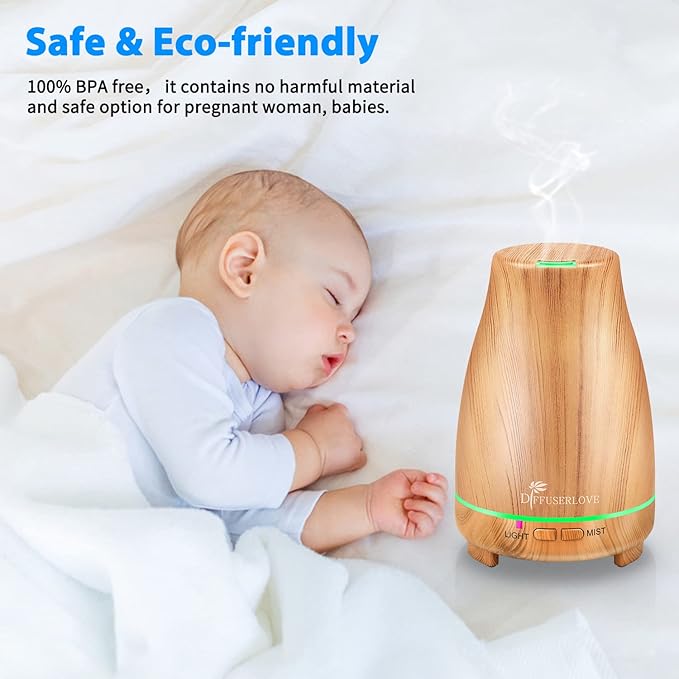 Diffuserlove Essential Oil Diffusers 200ML Diffuser Remote Control Aromatherapy - Image 6
