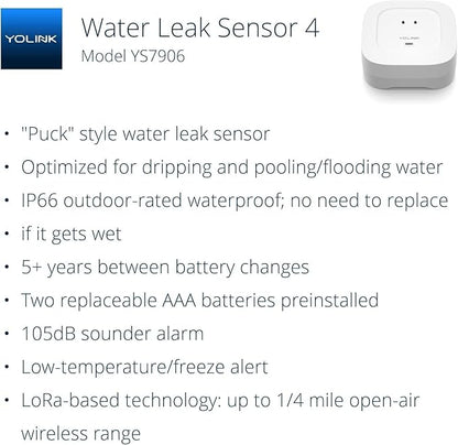 YoLink Smart Home Starter Kit: SpeakerHub & Water Leak Sensor 4 - Image 2