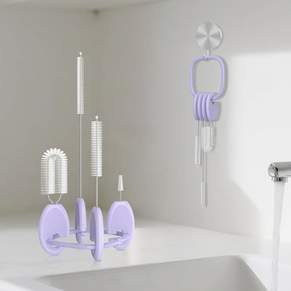 YOTIME Standing Straw Cleaner Brush Set, 4in1 Reusable Straw Brushes - Image 7