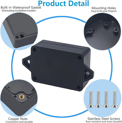 Project Box ABS Black Electrical Boxes IP67 Outdoor Waterproof Box Electronic - Image 7
