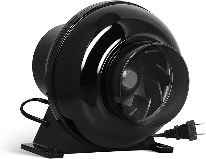 Simple Deluxe 4 Inch 195 CFM Inline Duct Ventilation Quiet Exhaust Vent Blower by SimpleDeluxe