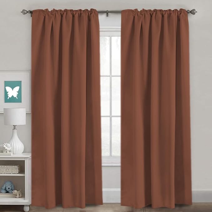 H.VERSAILTEX Blackout Curtains Thermal Insulated Window Treatment Panels Room - Image 2