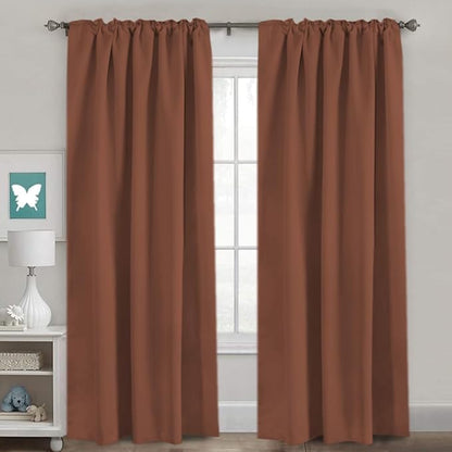 H.VERSAILTEX Blackout Curtains Thermal Insulated Window Treatment Panels Room - Image 2