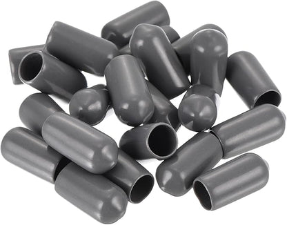 uxcell 20pcs Rubber End Caps 7mm ID Vinyl PVC Round Tube Bolt Cap Cover Screw - Image 4