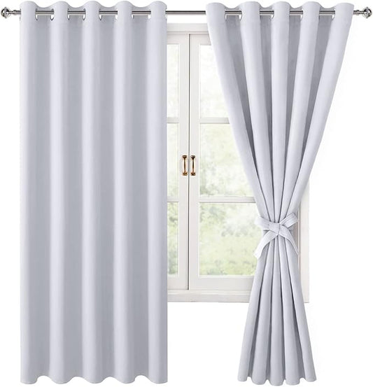 Hiasan Blackout Curtains for Bedroom, 60 x 63 Inches Length by Hiasan