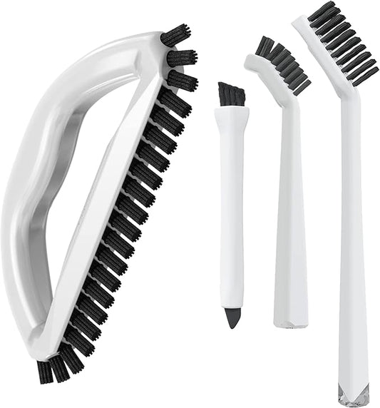 Grout Cleaning Brush Set Heavy Duty Hand Grout Scrub Brush & Detail Cleaning by TheCrownChoice