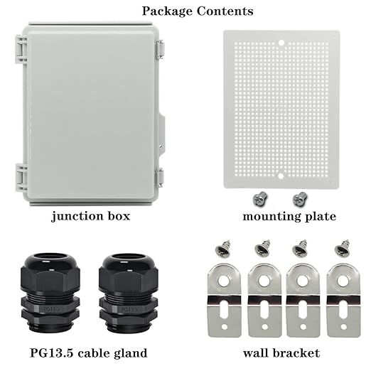 Zulkit Junction Box, IP67 Waterproof Electrical Box Hinged Cover Stainless - Image 6