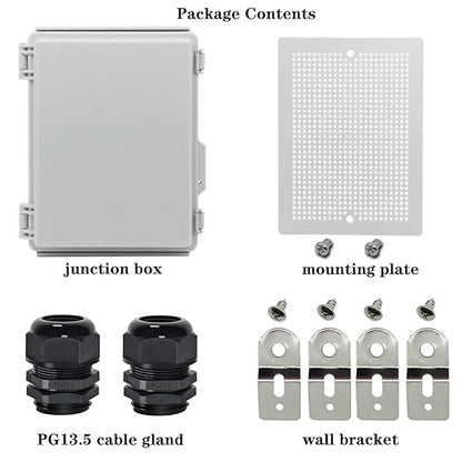 Zulkit Junction Box, IP67 Waterproof Electrical Box Hinged Cover Stainless - Image 6