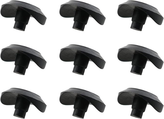 HJGarden 20pcs 3/4" Coved Stem Natural Bumper Glide Black Increased - Image 4