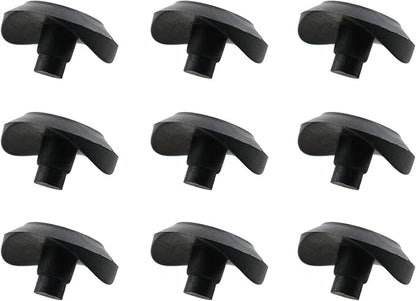 HJGarden 20pcs 3/4" Coved Stem Natural Bumper Glide Black Increased - Image 4