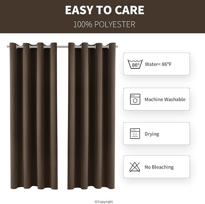 DIVA EN CAMINO DEC Outdoor Patio Curtain Waterproof Darkening Thermal Insulated - Image 6