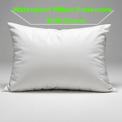 Waterproof Pillow Protectors Standard Size 20x26 Inches 6 Pack - Image 3