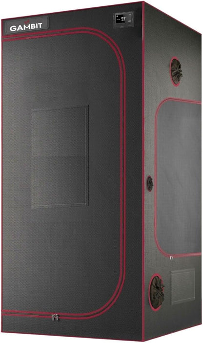 Bud Bunker 3x3 Grow Tent, Thickest 25mm/1-Inch Poles, Heavy-Duty 2000D Diamond by GambitGrowing