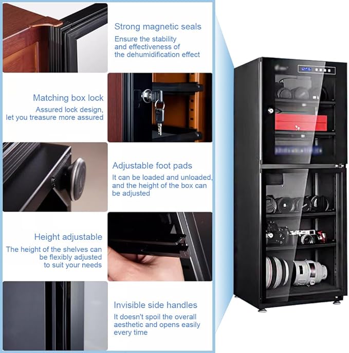 Camera Dehumidification Cabinet, SLR Camera Box, Electronic Equipment and - Image 3