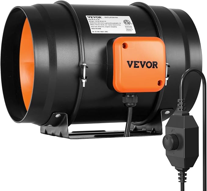 VEVOR Inline Duct Fan, 8-Inch 750 CFM by VEVOR