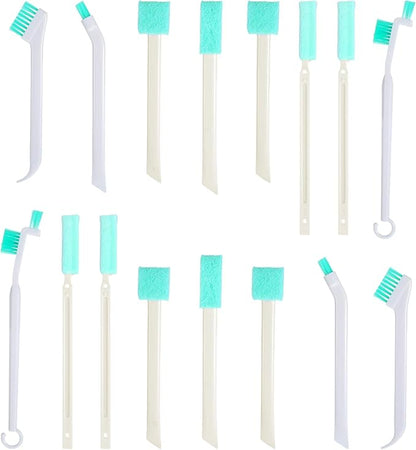 16 Pack Small Household Cleaning Brushes Crevice Cleaning Tool Deep Detail by Unknown