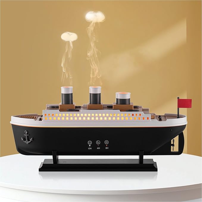 Titanic Humidifier 250ml, Essential Oil Diffuser Cool Mist Ultrasonic Aroma by HIROGA