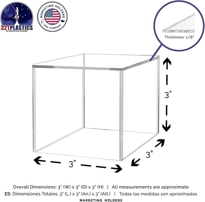 3" Acrylic Display Riser Box - Image 6