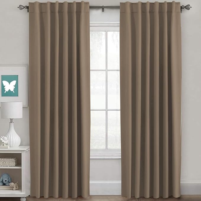 H.VERSAILTEX Blackout Curtains Thermal Insulated Window Treatment Panels Room by HVERSAILTEX