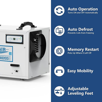 ALORAIR Crawl Space Dehumidifiers 120 PPD Moisture Removal, Crawlspace - Image 2