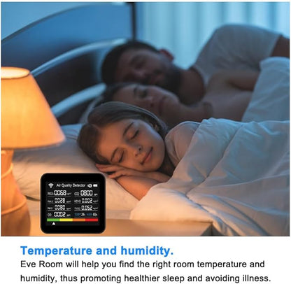 14-in-1 Air Quality Monitor, Indoor Temperature Sensors, Detect - Image 5