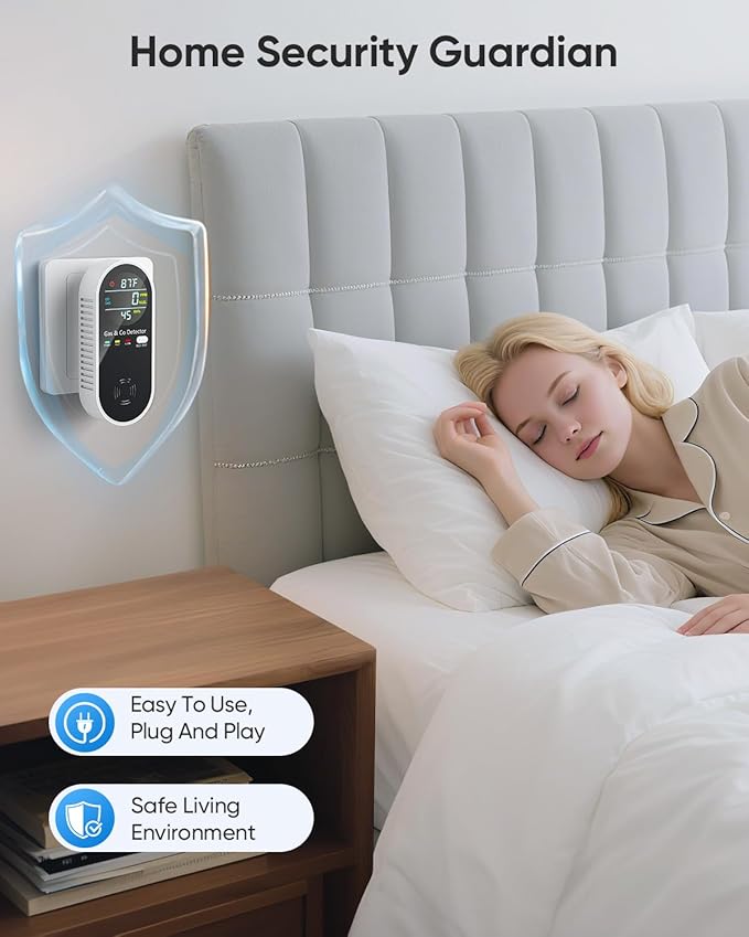 Carbon Monoxide Detectors & Natural Gas Detector, 4-in-1 Carbon Monoxide - Image 5