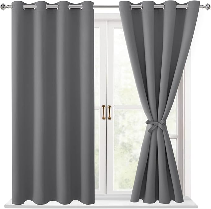 Hiasan Blackout Curtains for Bedroom, 52 x 54 Inches Long by Hiasan