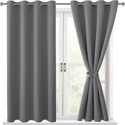 Hiasan Blackout Curtains for Bedroom, 52 x 54 Inches Long by Hiasan