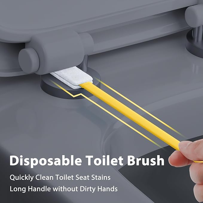 40pcs Crevice Cleaning Brush Tool, Disposable Toilet Brush - Image 3