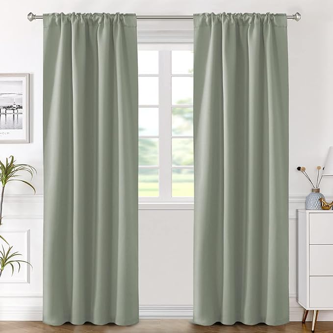 H.VERSAILTEX Blackout Curtains Thermal Insulated Window Treatment Panels Room - Image 2