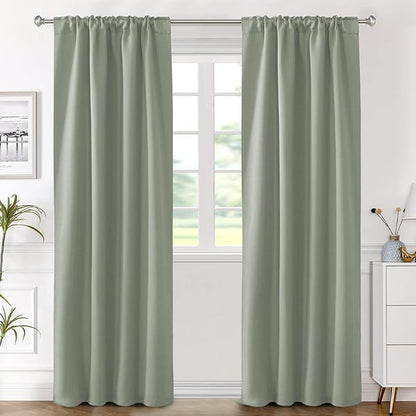 H.VERSAILTEX Blackout Curtains Thermal Insulated Window Treatment Panels Room - Image 2