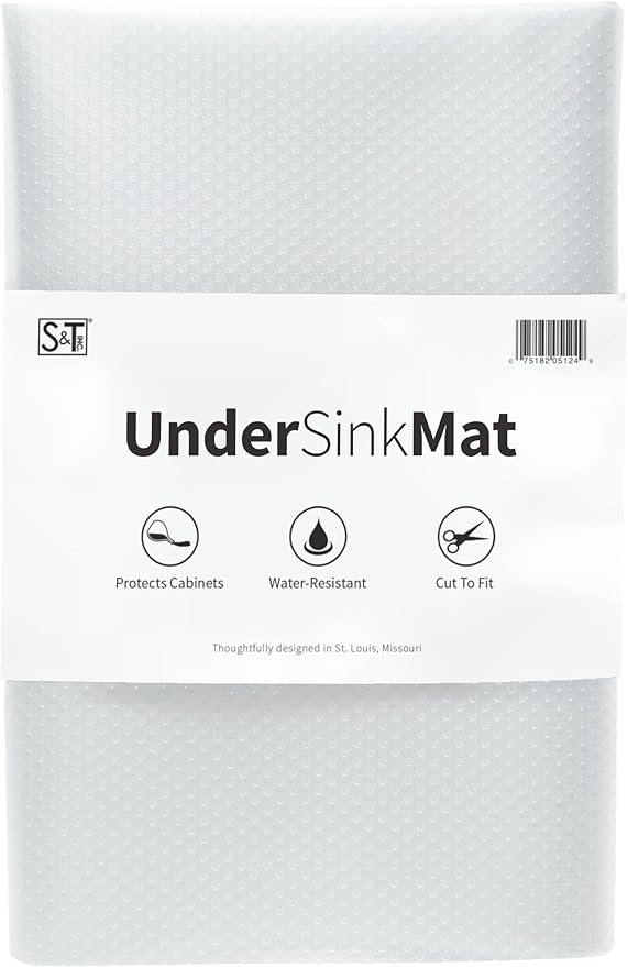 S&T INC. Under Sink Mat, Shelf Liner by STINC