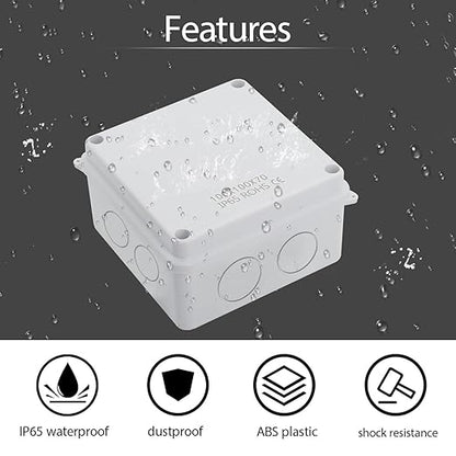 LeMotech Junction Box, Electrical Box IP65 Water Resistant Dustproof ABS - Image 5