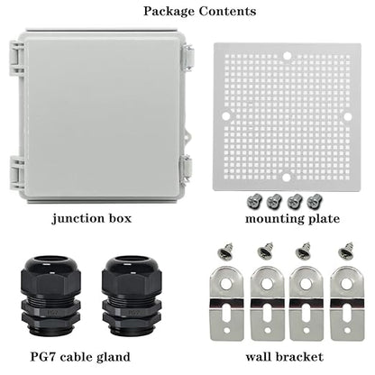 Zulkit Junction Box, IP67 Waterproof Electrical Box Hinged Cover Stainless - Image 6
