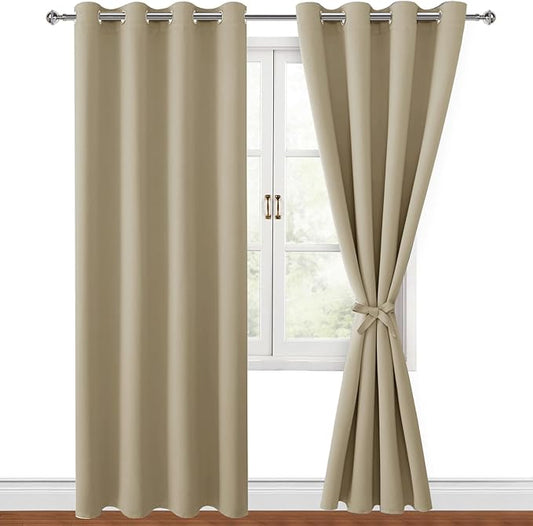 Hiasan Blackout Curtains for Bedroom, 52 x 96 Inches Long by Hiasan