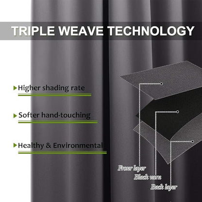 NICETOWN Bedroom Blackout Curtain Panel - Image 3