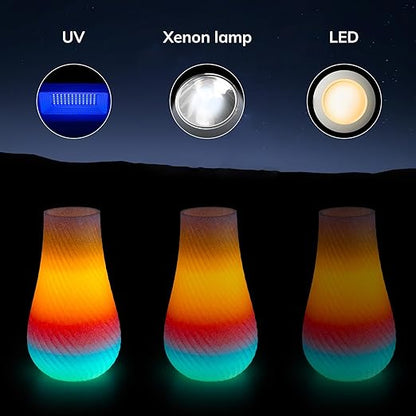 AMOLEN Glow in The Dark 3D Printer Filament Bundle, Glow Filament Multicolor - Image 3