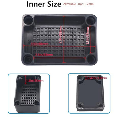 Junction Box, IP67 Waterproof ABS Black Project Box - Image 4