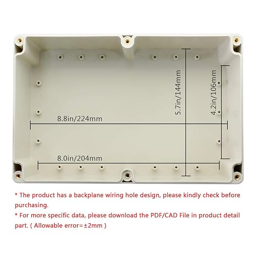 LeMotech Waterproof Dustproof IP65 ABS Plastic Junction Box Universal Electric - Image 5
