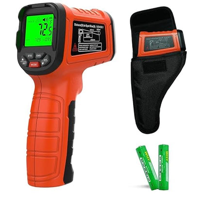 Infrared Thermometer Gun -58°F to 2732°F, 50:1 Non-Contact Laser Temperature Gun by MOONASCEND