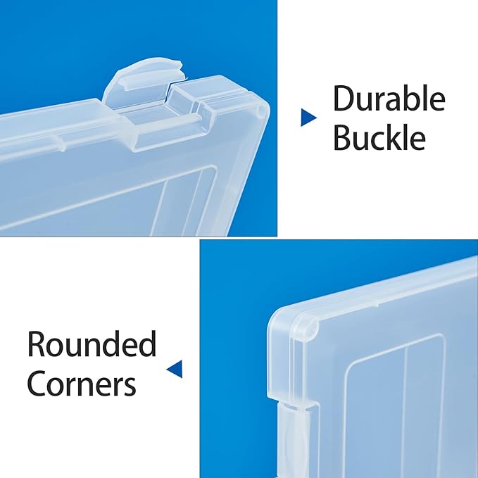4 Pack A4 Paper Storage Box, 8.5 x 11 Project Case - Image 4