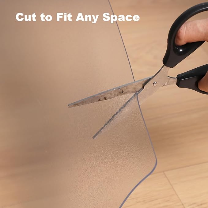 3'×3' Frosted Clear Waterproof Area Mat - Image 6