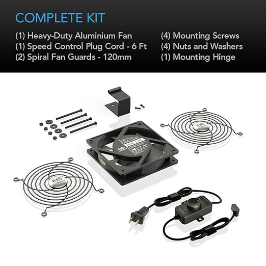 AC Infinity AXIAL S1225, 120mm Muffin Fan - Image 5