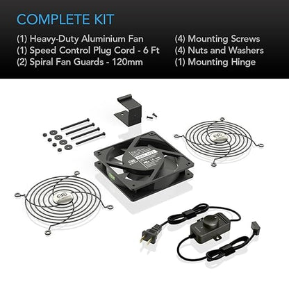 AC Infinity AXIAL S1225, 120mm Muffin Fan - Image 5