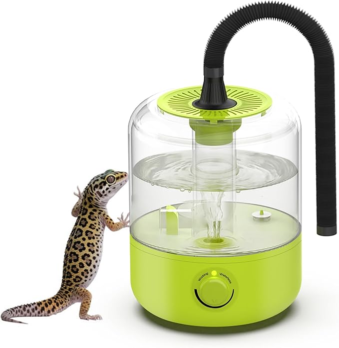 Terrarium Humidifier 2.5L – Top-Fill Ultrasonic Reptile Mister System, by LURMMUE